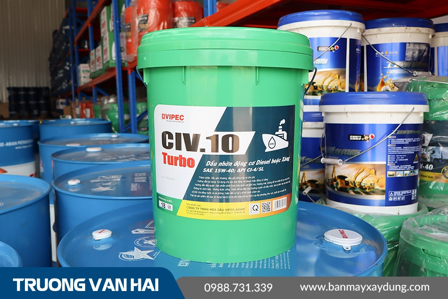 CIV.10 SAE 15W-40 - Dầu nhờn động cơ chuyên diesel CI-4 cao cấp