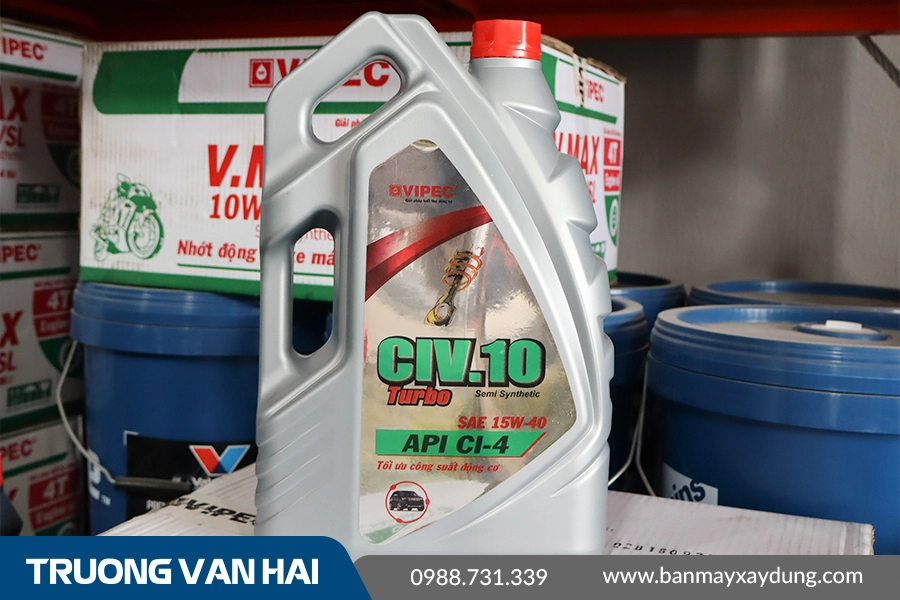 CIV.10 SAE 15W-40 - Dầu nhờn động cơ chuyên diesel CI-4 cao cấp