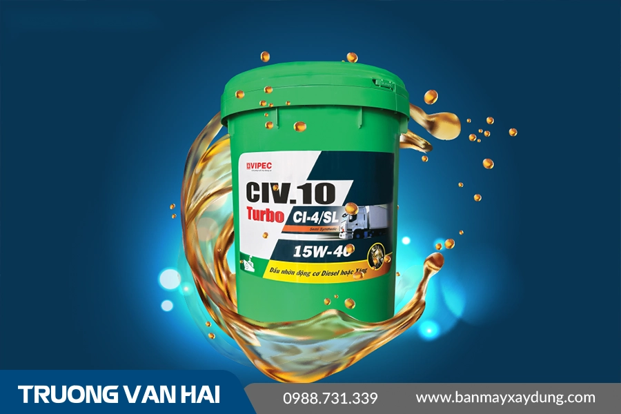CIV.10 SAE 15W-40 - Dầu nhờn động cơ chuyên diesel CI-4 cao cấp