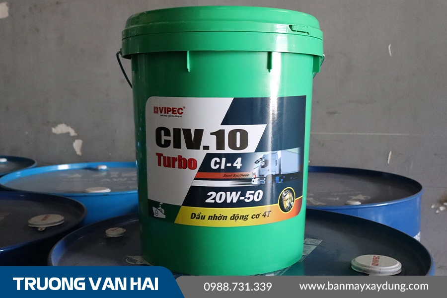 CIV.10 SAE 20W-50 - Dầu nhờn động cơ chuyên diesel CI-4 cao cấp