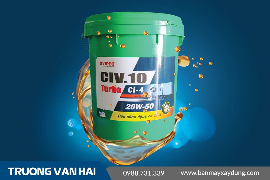 CIV.10 SAE 20W-50 - Dầu nhờn động cơ chuyên diesel CI-4 cao cấp