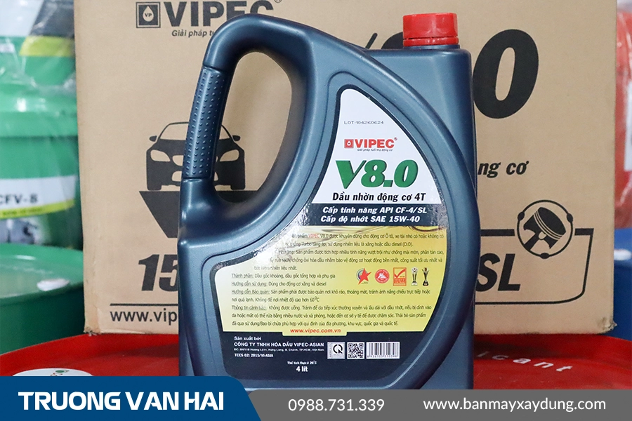 V8.0 - Nhớt Động Cơ Diesel Và Xăng Dành Cho Xe Ôtô